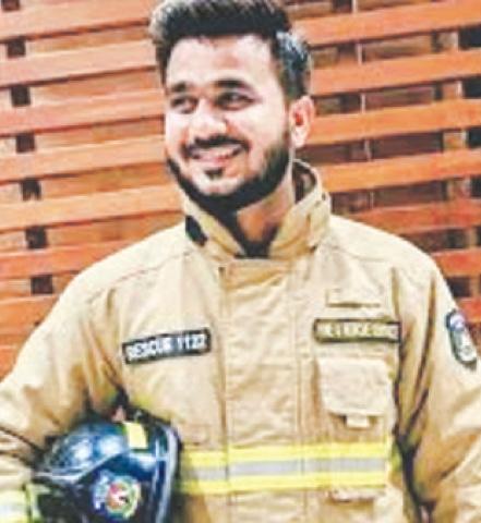Firefighter Furqan Ali