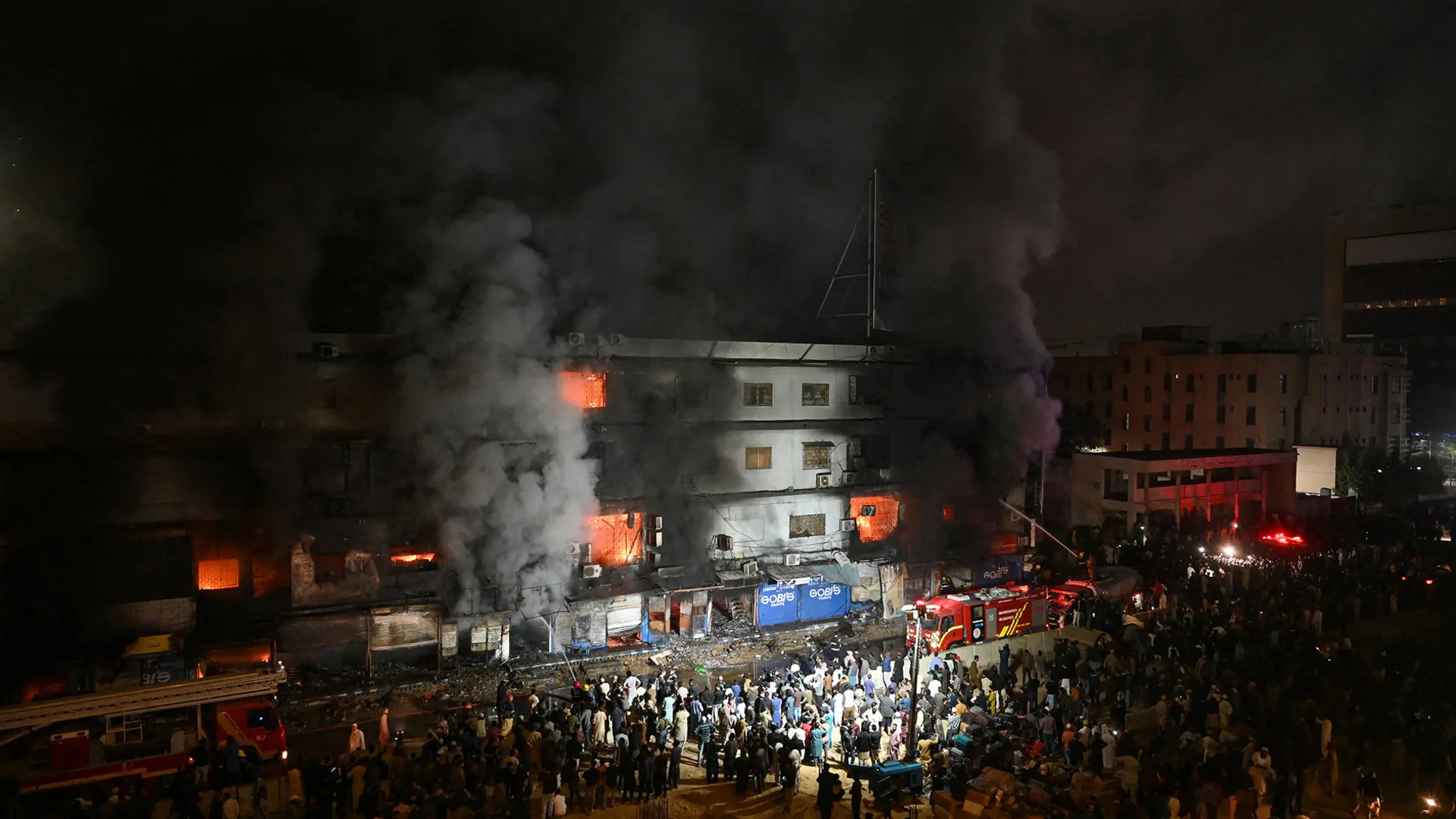 Gul Plaza Fire: 14 Dead, Flames Continue to Emerge